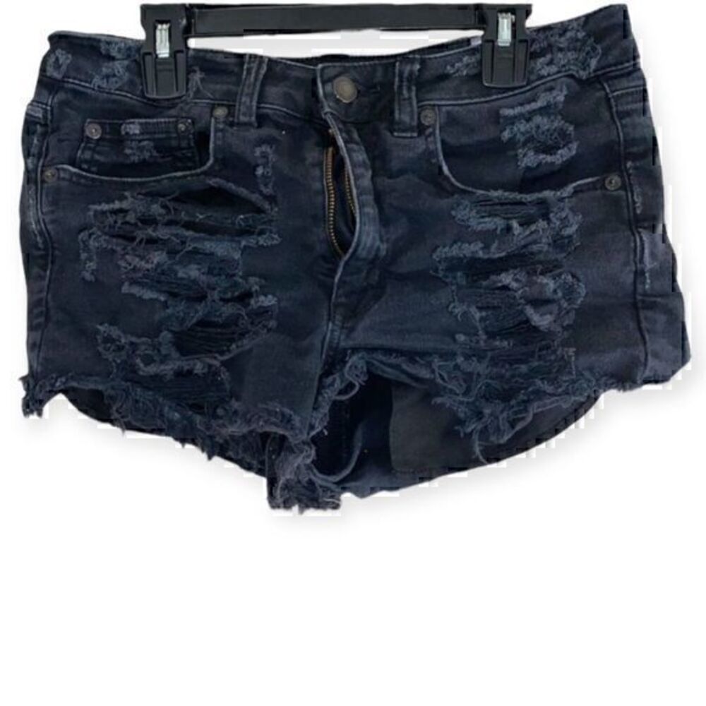 American Eagle distressed vintage hi rise festival Jean shorts SZ 6